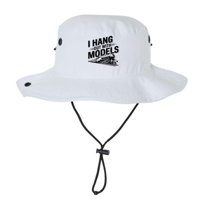 I Hang Out With Models Conductor Model Train Railway Bucket Hat