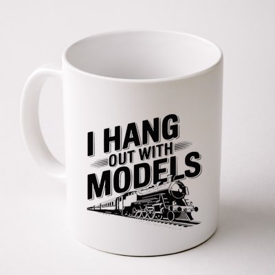 I Hang Out With Models Conductor Model Train Railway Mug