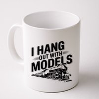 I Hang Out With Models Conductor Model Train Railway Mug