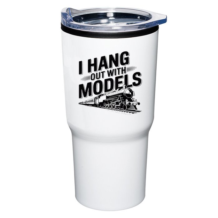 I Hang Out With Models Conductor Model Train Railway Tumbler
