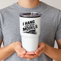 I Hang Out With Models Conductor Model Train Railway Tumbler