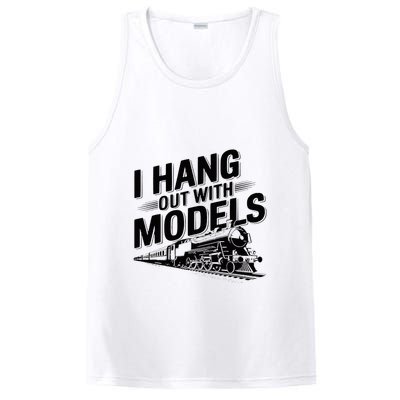 I Hang Out With Models Conductor Model Train Railway PosiCharge Competitor Tank