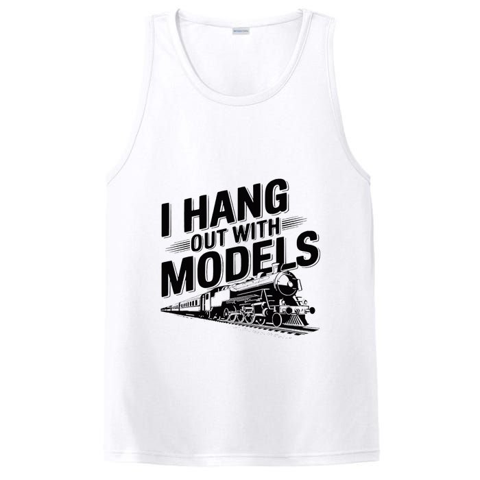 I Hang Out With Models Conductor Model Train Railway PosiCharge Competitor Tank