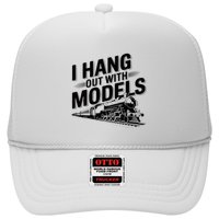 I Hang Out With Models Conductor Model Train Railway Trucker Hat