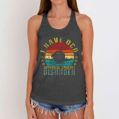 I Have Ocd Obsessive Crochet Disorder Women's Knotted Racerback Tank