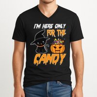 I'm Here Only For The Candy V-Neck T-Shirt