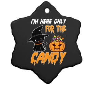 I'm Here Only For The Candy Ceramic Star Ornament