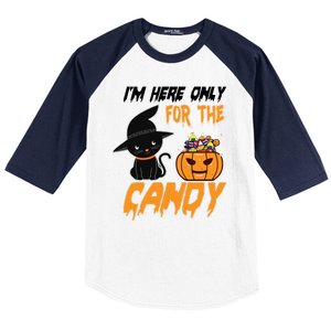 I'm Here Only For The Candy Baseball Sleeve Shirt