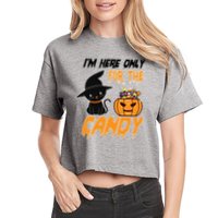 I'm Here Only For The Candy Crop Top