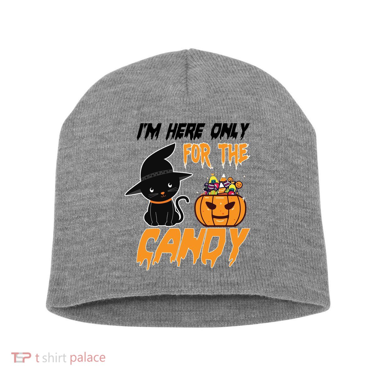 I'm Here Only For The Candy Short Acrylic Beanie