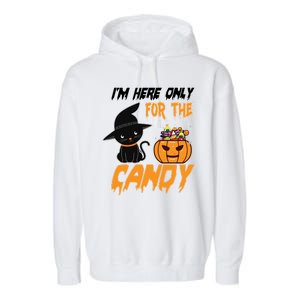 I'm Here Only For The Candy Garment-Dyed Fleece Hoodie