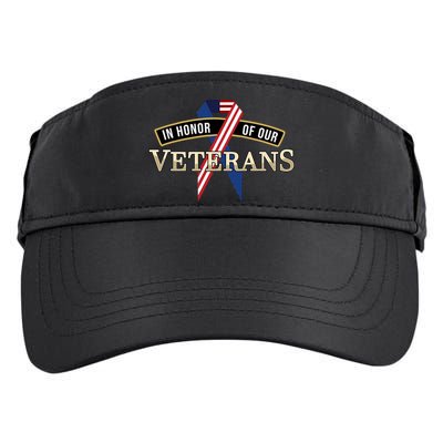 In Honor Of Our Veterans Day Thank You For Your Service Cool Gift Adult Drive Performance Visor