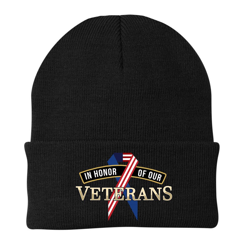 In Honor Of Our Veterans Day Thank You For Your Service Cool Gift Beanie