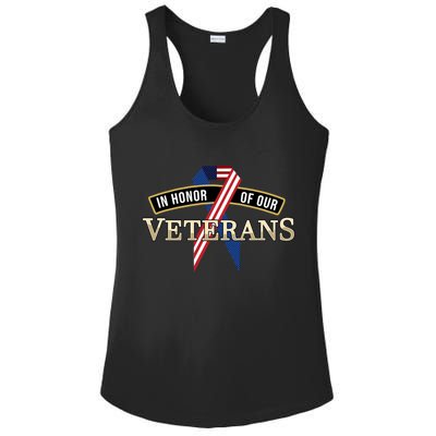 In Honor Of Our Veterans Day Thank You For Your Service Cool Gift Ladies PosiCharge Competitor Racerback Tank