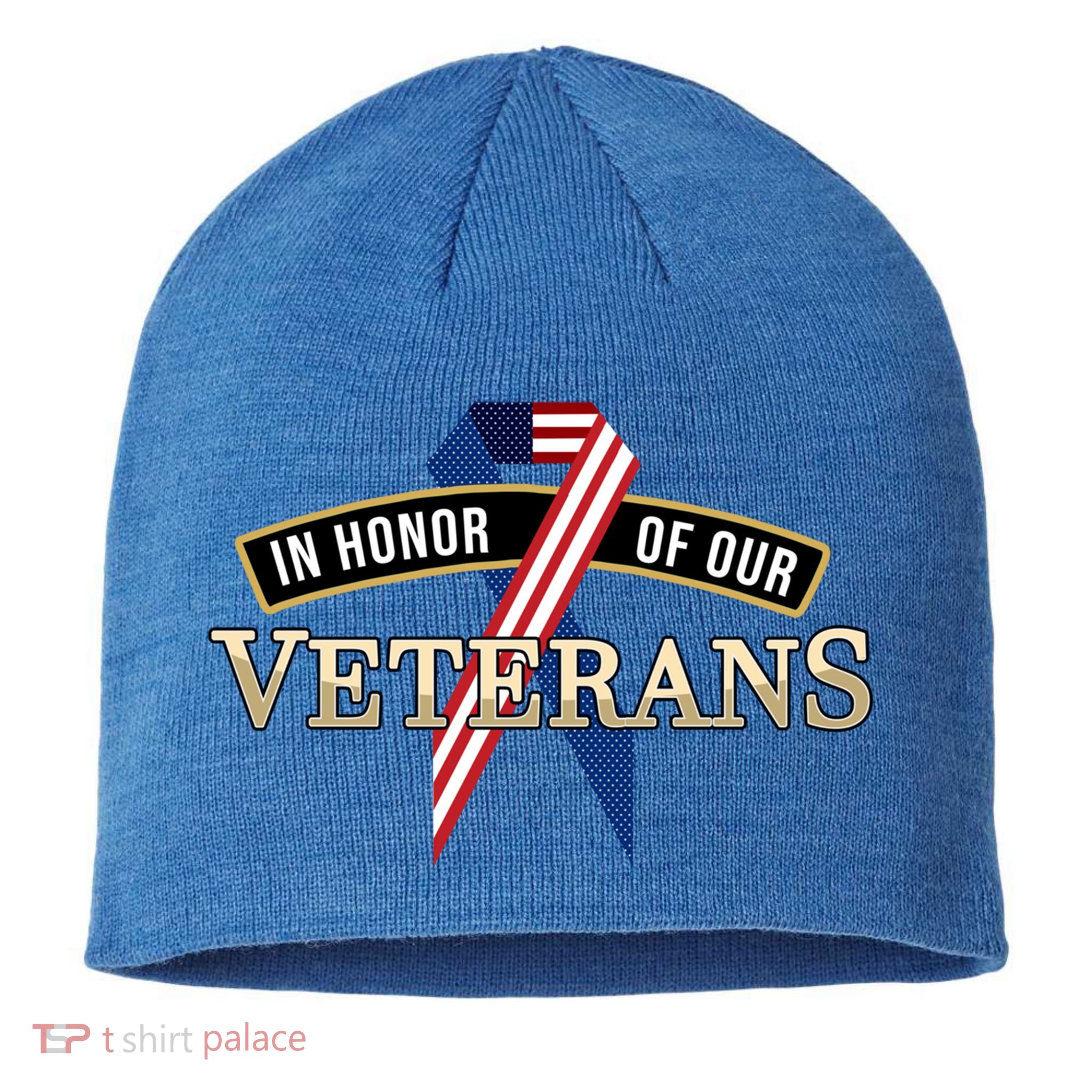 In Honor Of Our Veterans Day Thank You For Your Service Cool Gift Sustainable Beanie