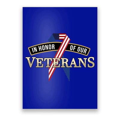 In Honor Of Our Veterans Day Thank You For Your Service Cool Gift Poster