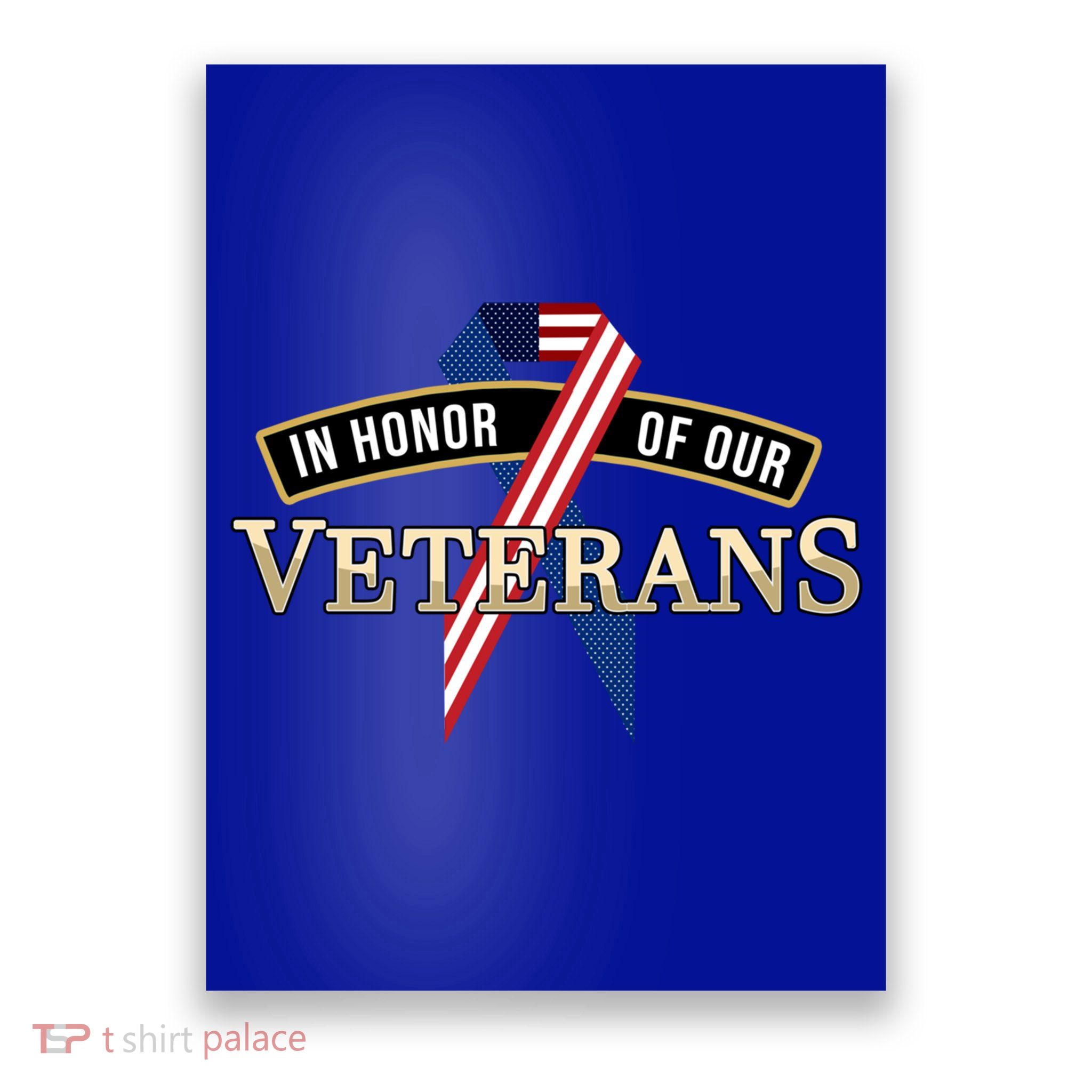 In Honor Of Our Veterans Day Thank You For Your Service Cool Gift Poster