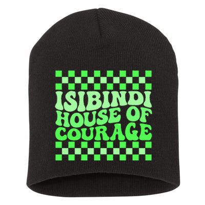 Isibindi House Of Courage Green Retro Groovy Social Isibindi Short Acrylic Beanie