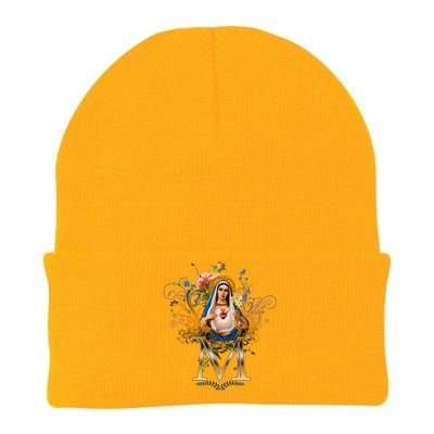 Immaculate Heart Of Mary Devotion Funny Gift Catholic Blessing Cute Gift Knit Cap Winter Beanie