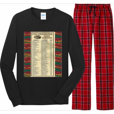 In Honor Of Black History Month Black Inventors Cute Gift Long Sleeve Pajama Set