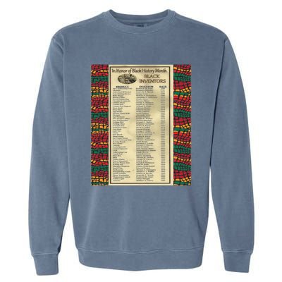 In Honor Of Black History Month Black Inventors Cute Gift Garment-Dyed Sweatshirt