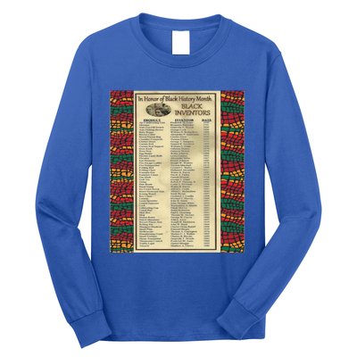 In Honor Of Black History Month Black Inventors Cute Gift Long Sleeve Shirt