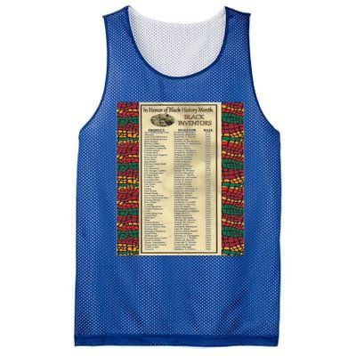 In Honor Of Black History Month Black Inventors Cute Gift Mesh Reversible Basketball Jersey Tank