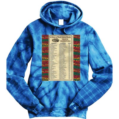 In Honor Of Black History Month Black Inventors Cute Gift Tie Dye Hoodie