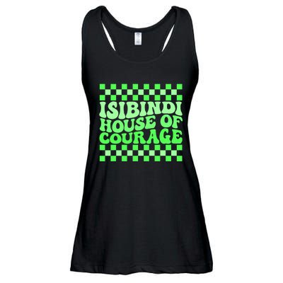 Isibindi House Of Courage Green Retro Groovy Social Isibindi Ladies Essential Flowy Tank