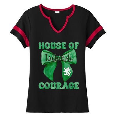 Isibindi House Of Courage House Of Courage School Spirit Ladies Halftime Notch Neck Tee