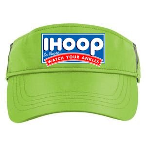 ihoop I Hoop So Please Watch Your Ankles Funny Basketball Adult Drive Performance Visor