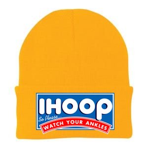 ihoop I Hoop So Please Watch Your Ankles Funny Basketball Knit Cap Winter Beanie