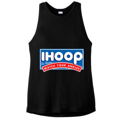 ihoop I Hoop So Please Watch Your Ankles Funny Basketball Ladies PosiCharge Tri-Blend Wicking Tank
