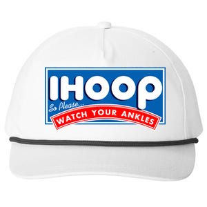 ihoop I Hoop So Please Watch Your Ankles Funny Basketball Snapback Five-Panel Rope Hat