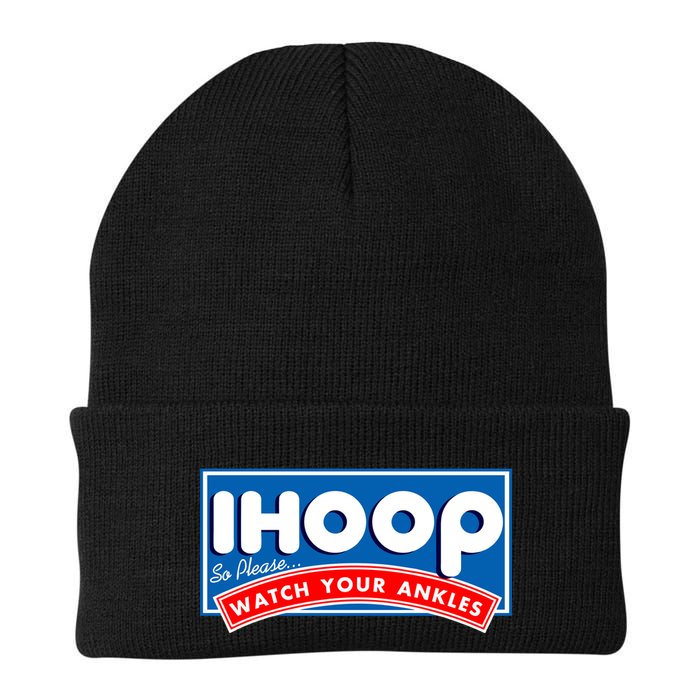 ihoop I Hoop So Please Watch Your Ankles Funny Basketball Beanie