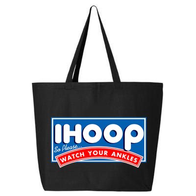 ihoop I Hoop So Please Watch Your Ankles Funny Basketball 25L Jumbo Tote