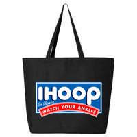 ihoop I Hoop So Please Watch Your Ankles Funny Basketball 25L Jumbo Tote