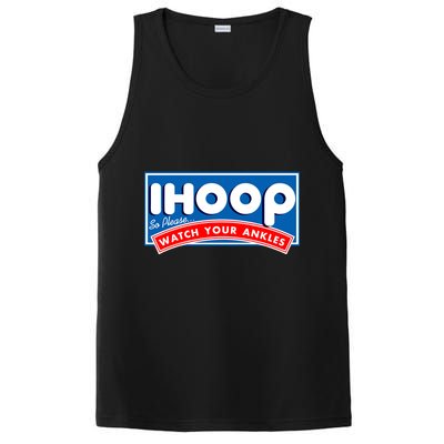 ihoop I Hoop So Please Watch Your Ankles Funny Basketball PosiCharge Competitor Tank