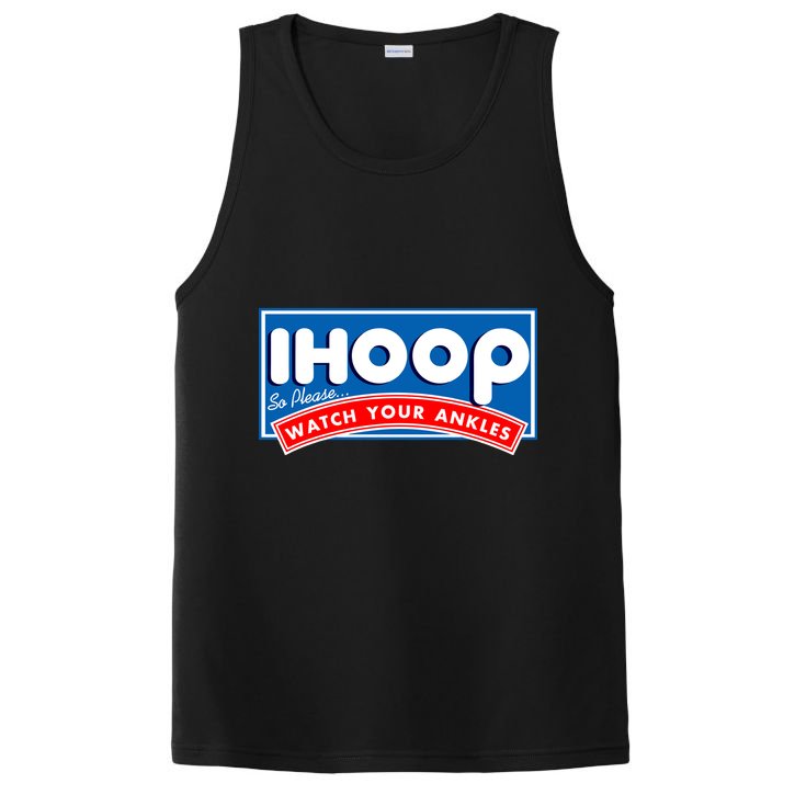 ihoop I Hoop So Please Watch Your Ankles Funny Basketball PosiCharge Competitor Tank