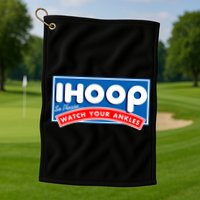 ihoop I Hoop So Please Watch Your Ankles Funny Basketball Golf Towel