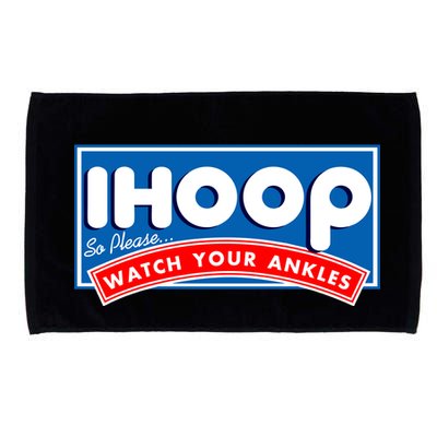 ihoop I Hoop So Please Watch Your Ankles Funny Basketball Microfiber Hand Towel