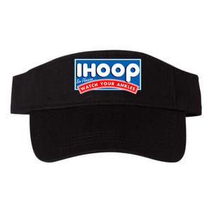 ihoop I Hoop So Please Watch Your Ankles Funny Basketball Valucap Bio-Washed Visor