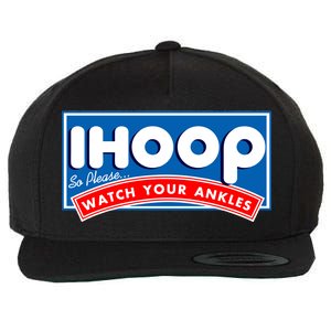 ihoop I Hoop So Please Watch Your Ankles Funny Basketball Wool Snapback Cap