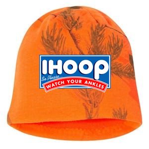 ihoop I Hoop So Please Watch Your Ankles Funny Basketball Kati - Camo Knit Beanie