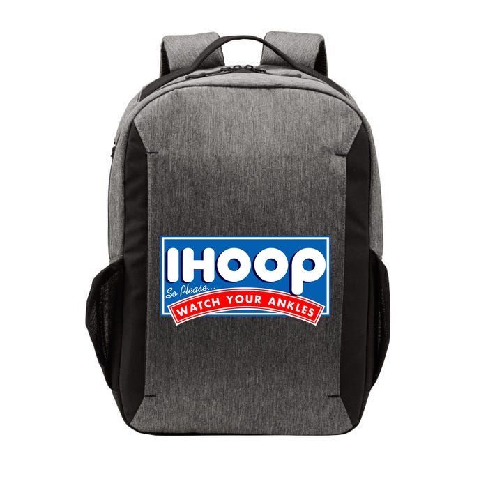 ihoop I Hoop So Please Watch Your Ankles Funny Basketball Vector Backpack