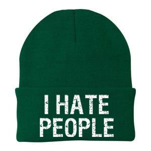 I HATE PEOPLE Knit Cap Winter Beanie