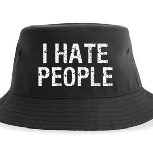 I HATE PEOPLE Sustainable Bucket Hat