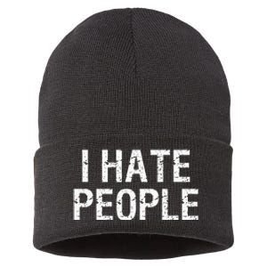 I HATE PEOPLE Sustainable Knit Beanie