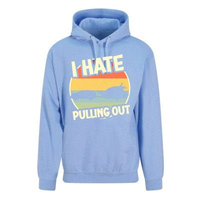 I Hate Pulling Out Sarcastic Say Boating Fishing Watersport Unisex Surf Hoodie