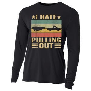 I Hate Pulling Out Funny Boat Captain Cooling Performance Long Sleeve Crew